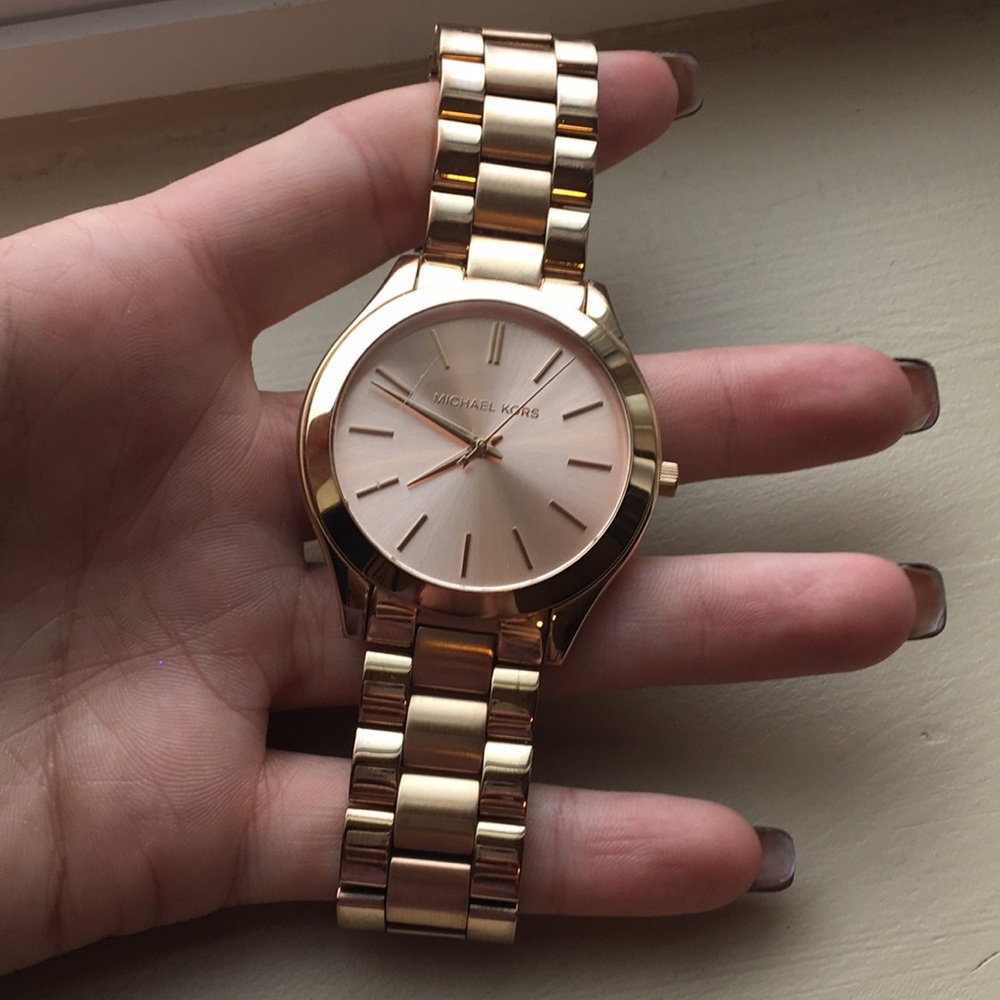 Rose gold Michael Kors watch